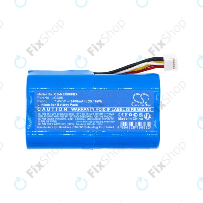 Baterie pro NEXGO N86, 3400mAh, Li-Ion, 7.4V, GX05, HQ