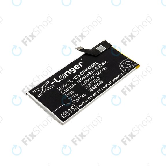 Baterie pro Google Pixel 4, 2500mAh, Li-Pol, 3.85 V, G020I-B, HQ