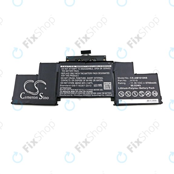 Apple MacBook Pro 15" A1398 (Mid 2015) - Baterie A1618 8700mAh HQ