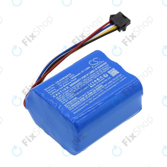 Baterie pro Ecovacs Winbot X, WA30, WA50, 2600mAh, Li-Ion, 22.2V, S07-Li-222-3000, HQ