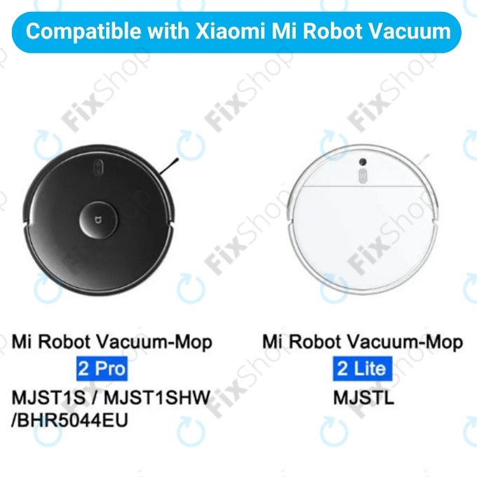 Sada náhradních dílů pro Xiaomi Mi Robot Vacuum Mop 2 Pro, 2 Lite (1x Hlavní kartáč, 2x Filtr, 2x Boční kartáč, 2x Mopovací útěrka)