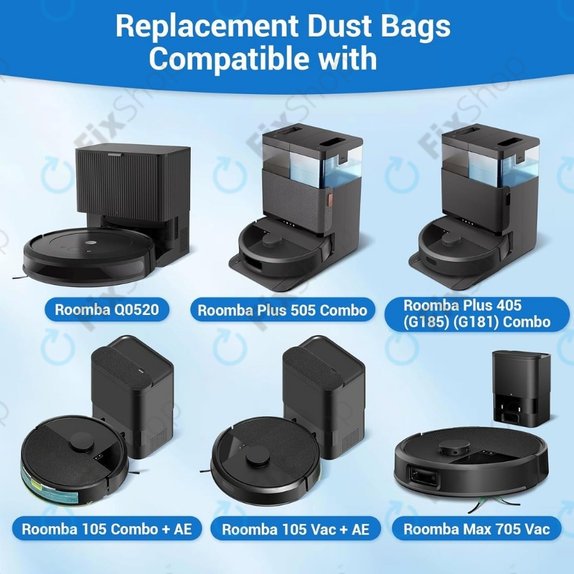 Sáček do vysavače, 4 ks pro iRobot Roomba Max 705, Plus 504, 505