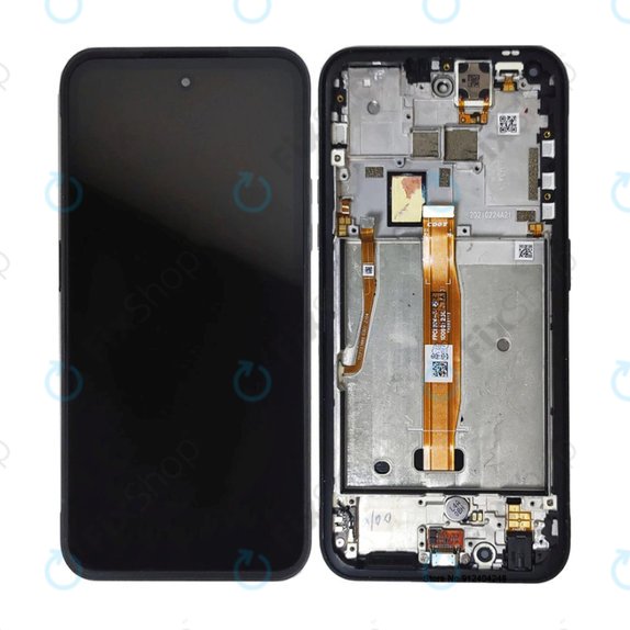 Nokia XR20 TA-1368 TA-1362 - LCD Displej + Dotykové Sklo + Rám (Granite Gray) TFT