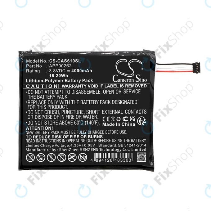 Baterie pro CAT S61, 4000mAh, Li-Pol, 3.8V, APP00262, HQ