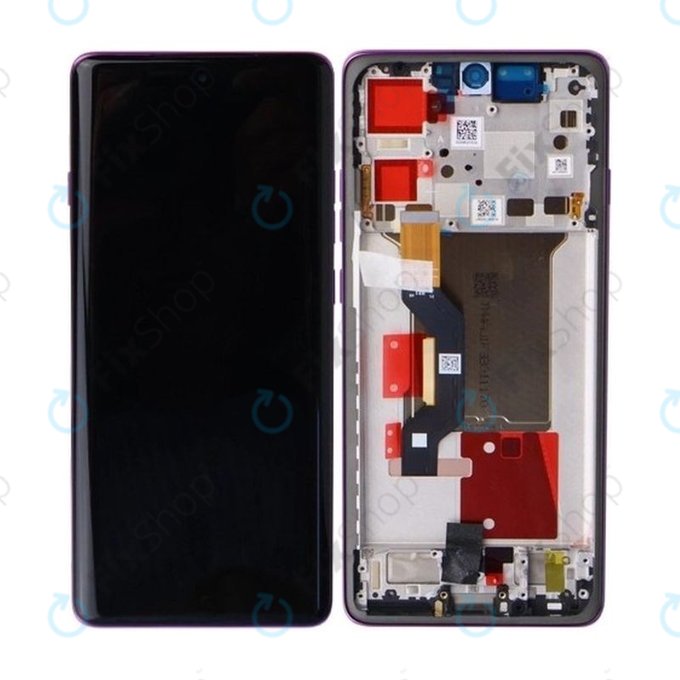 Motorola Edge 60 Pro - LCD Displej + Dotykové Sklo + Rám (Sparkling Grape) - 5D68C30047 Genuine Service Pack