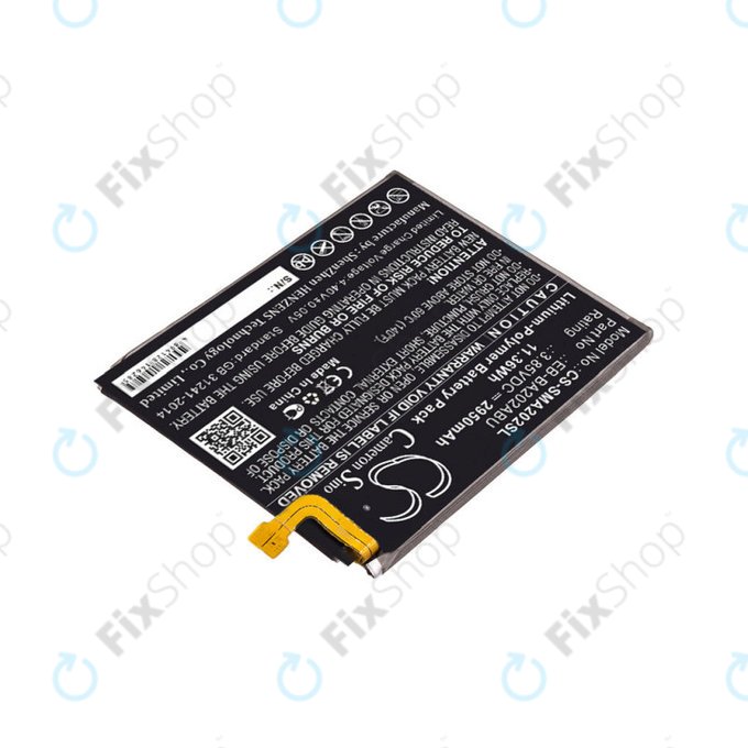 Baterie pro Samsung A10e, A20e A202F, 2950mAh, Li-Pol, 3.85 V, EB-BA202ABU, HQ