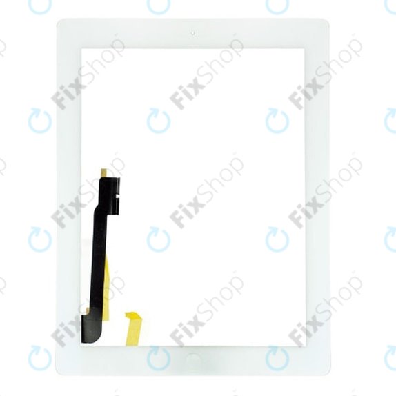 Dotykové sklo s tlačítkem domů pro iPad 3, iPad 4, White