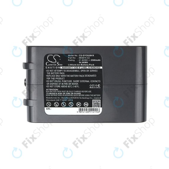 Dyson DC-series, V6 - Baterie 965874-02 Li-Ion 21.6V 2500mAh HQ