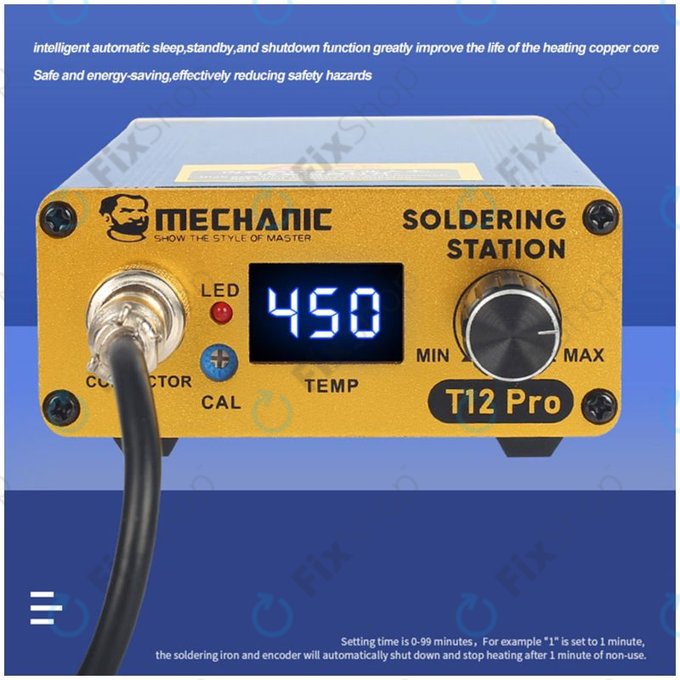 Mechanic T12 Pro - Digitální Pájecí Stanice (Blue)
