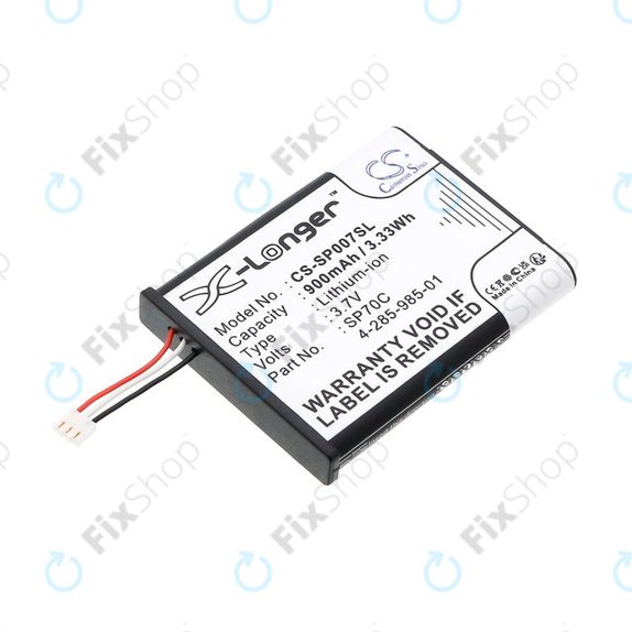 Baterie pro Sony PSP E1000, E1002, E1004, E1008, 900mAh, Li-Ion, 3.7V, SP70C, HQ