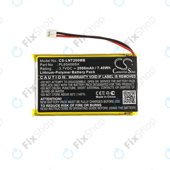 Baterie pro Luvion Prestige Touch 2, 2000mAh, Li-Pol, 3.7V, PL654065H, HQ