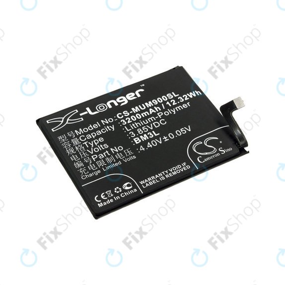 Baterie pro Xiaomi Mi 9, 3200mAh, Li-Pol, 3.85 V, BM3L, HQ