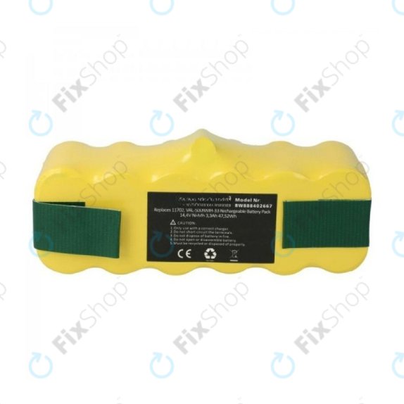 iRobot Roomba 500, 600, 700, 800, 900-series, R3, Scooba 450, Vileda 137173 - Baterie 11702, GD-Roomba-500, VAC-500NMH-33 Ni-MH 14.4V 3300mAh