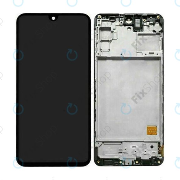Samsung Galaxy M31s M317F - LCD Displej + Dotykové Sklo + Rám (Mirage Black) OLED