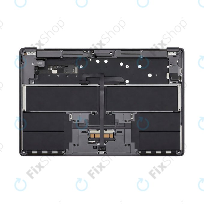 Horní rám klávesnice pro MacBook Air 15", A3114 (2023), s klávesnicí US a baterií, Space Gray, 661-34895, Genuine Apple