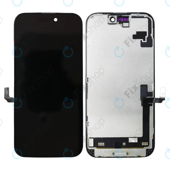 Displej Soft OLED pro iPhone 16, Dotykové sklo s rámem, DIAGNOSTIC