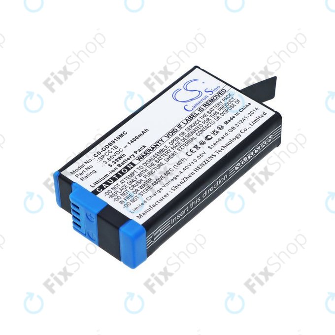 Baterie pro GoPro Max, Max 360, Acbat-001, 1400mAh, Li-Ion, 3.85V, SPCC1B, HQ