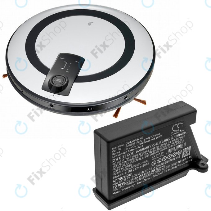 LG HomBot-series, VR-series - Baterie EAC62218202, EAC62076601 Li-Ion 14.4V 3400mAh HQ