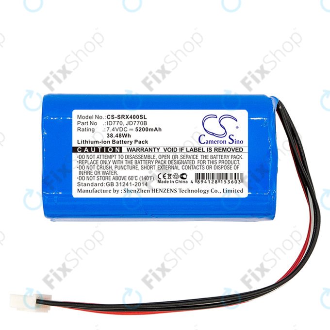 Baterie pro Sony Srs-Xb40, Srs-Xb41, 5200mAh, Li-Ion, 7.4V, ID770, HQ