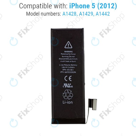 Baterie pro iPhone 5, 1440mAh