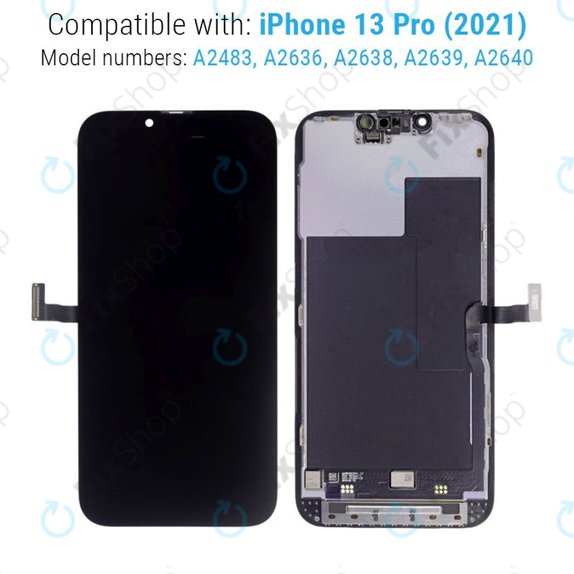 Displej pro iPhone 13 Pro, Dotykové sklo s rámem, Refurbished