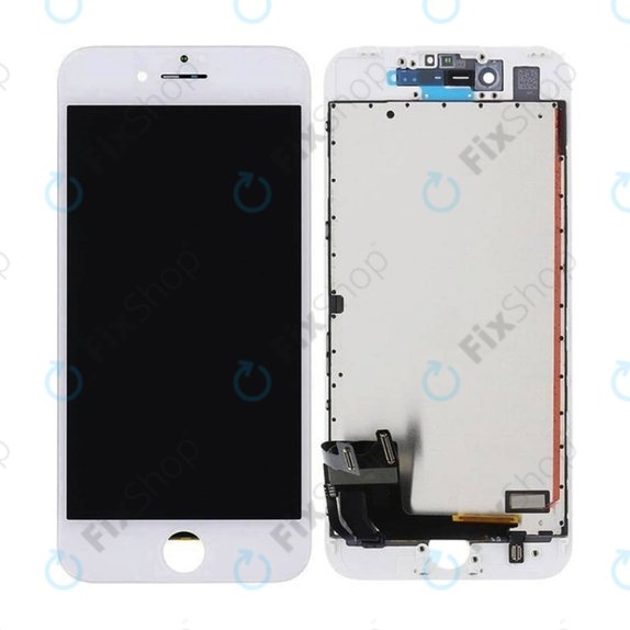 Displej In-Cell pro iPhone 7, White, Dotykové sklo s rámem, FixPremium