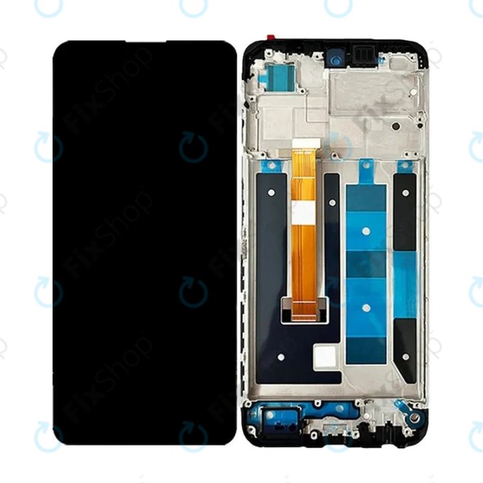 Realme C55 - LCD Displej + Dotykové Sklo + Rám (Black) TFT