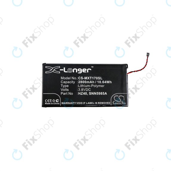 Baterie pro Motorola Moto Z2 Play XT1710-09, 2800mAh, Li-Pol, 3.8 V, HZ40, HQ