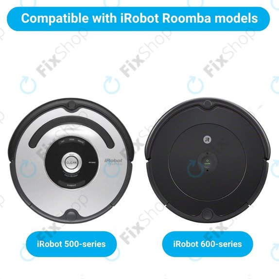 Sada náhradních dílů pro iRobot Roomba 500, 600-series (2 páry hlavních kartáčů, 4x Filtr, 4x Boční kartáč)
