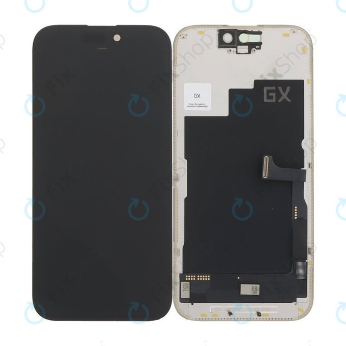 Displej Hard OLED pro iPhone 15 Pro, Dotykové sklo s rámem, FixPremium