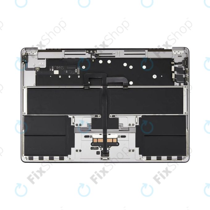 Horní rám klávesnice pro MacBook Air 15", A3114 (2024), s klávesnicí US a baterií, Space Gray, 661-40266, Genuine Apple