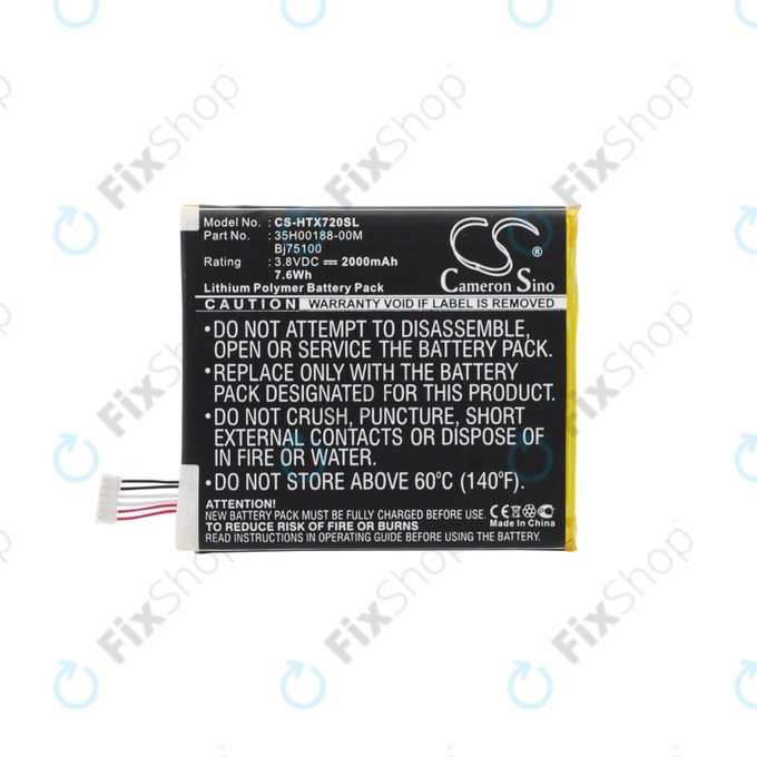 Baterie pro HTC EVO One, 2000mAh, Li-Pol, 3.8 V, BJ75100, HQ