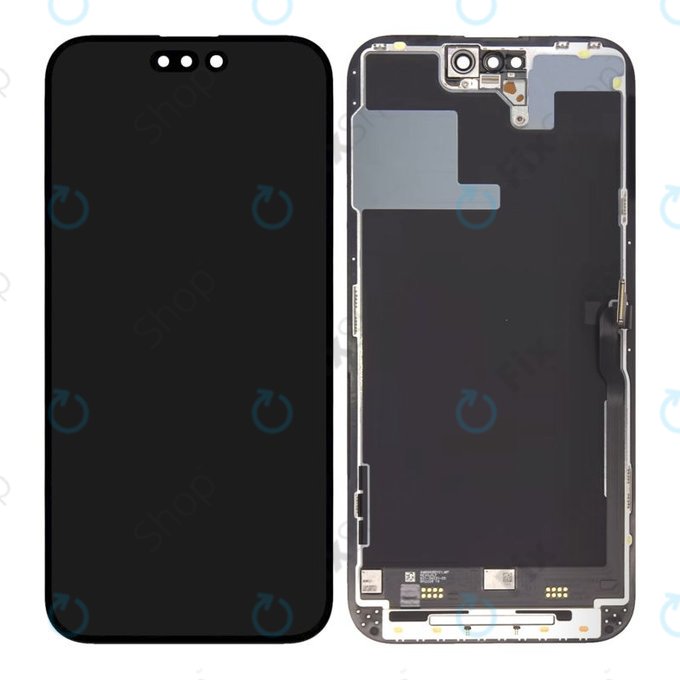 Displej pro iPhone 14 Pro Max, Dotykové sklo s rámem, Refurbished