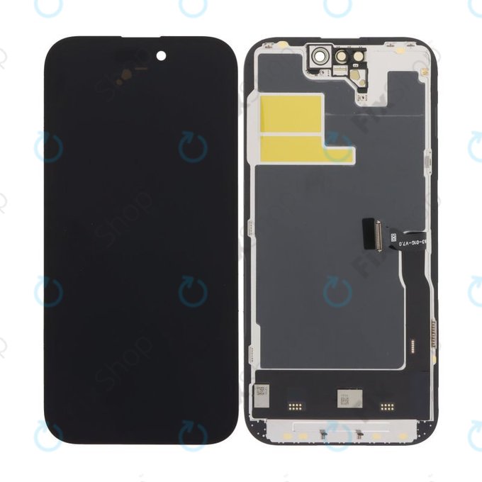 Displej Soft OLED 120Hz pro iPhone 14 Pro, Dotykové sklo s rámem, FixPremium