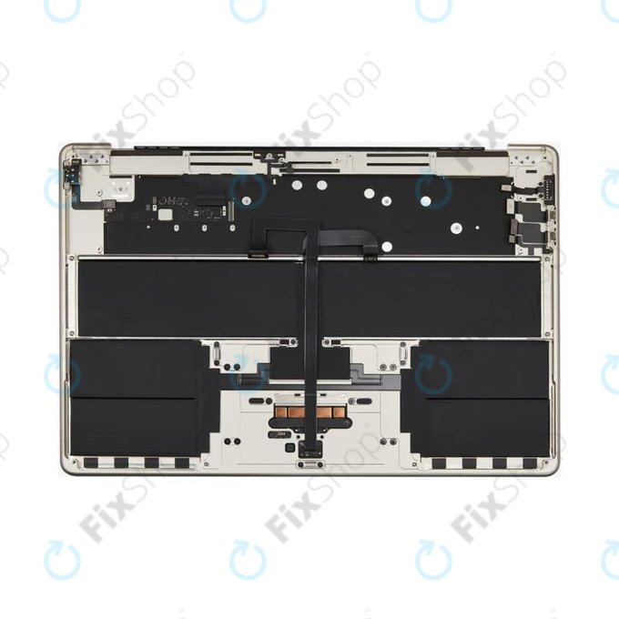Horní rám klávesnice pro MacBook Air 15", A3114 (2024), s klávesnicí US a baterií, Starlight, 661-40268, Genuine Apple