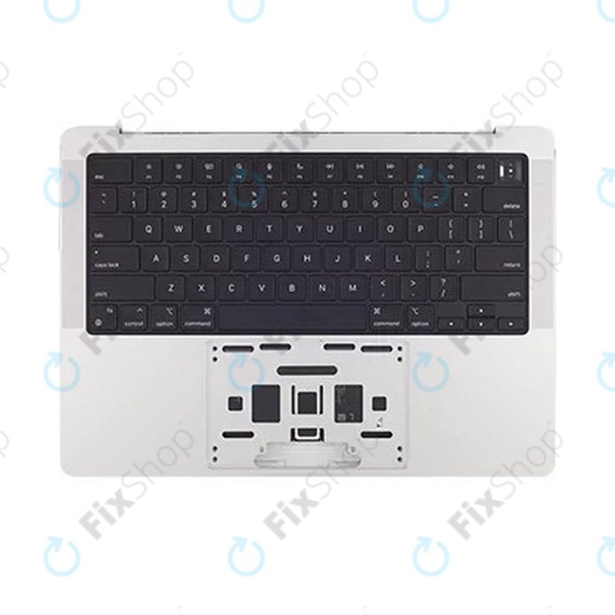 Horní rám klávesnice pro MacBook Pro 14", A2442 (2021), A2779 (2023), s klávesnicí US a baterií, Silver, 661-21973, Genuine Apple