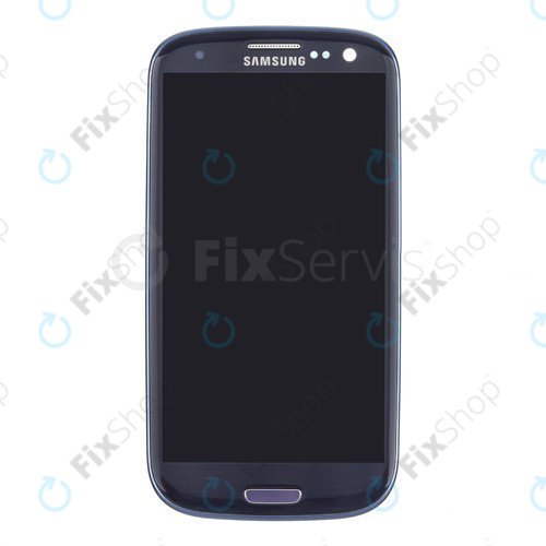 Samsung Galaxy S3 i9300 - LCD Displej + Dotykové Sklo + Rám (Pebble Blue) OLED
