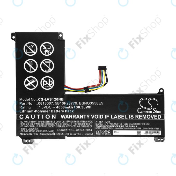 Baterie pro Lenovo IdeaPad 120S, 4050mAh, Li-Pol, 7.5V, 0813007, HQ