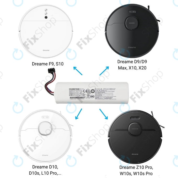 Xiaomi Dreame-series - Baterie P1904-4S2P-MM Li-Ion 14.4V 5200mAh