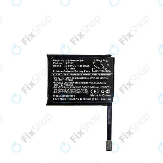 Baterie pro Apple Watch 5 44 mm, 290mAh, Li-Pol, 3.82 V, A2181, HQ