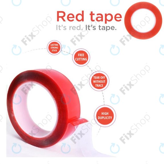 Magic RED Tape - Oboustranná Lepící Páska - 8mm x 25m (Transparentní)