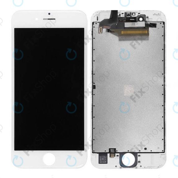 Displej pro iPhone 6S, White, Dotykové sklo s rámem, Refurbished