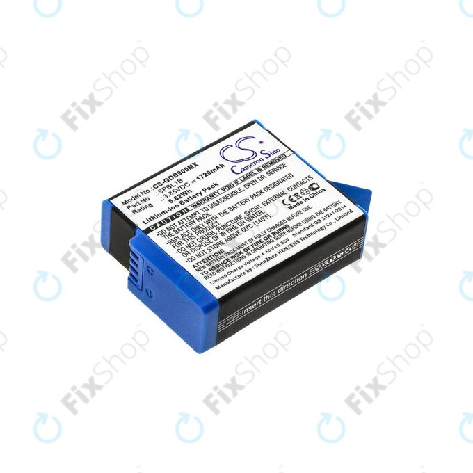 Baterie pro Gopro Hero 9, 11, 1720mAh, Li-Ion, 3.85V, SPBL1B, HQ