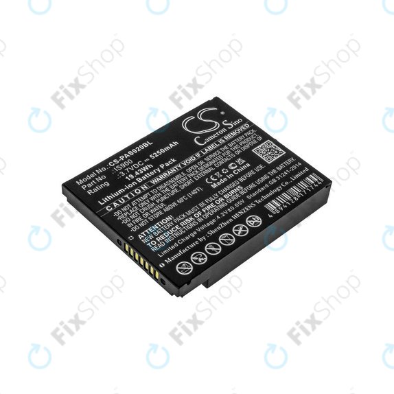 Baterie pro Pax A920, A920c, 5250mAh, Li-Ion, 3.7V, IS900, HQ