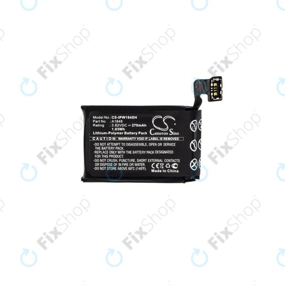 Baterie pro Apple Watch 3 38 mm, 270mAh, GPS + Cellular Version, Li-Pol, 3.82 V, A1848, HQ