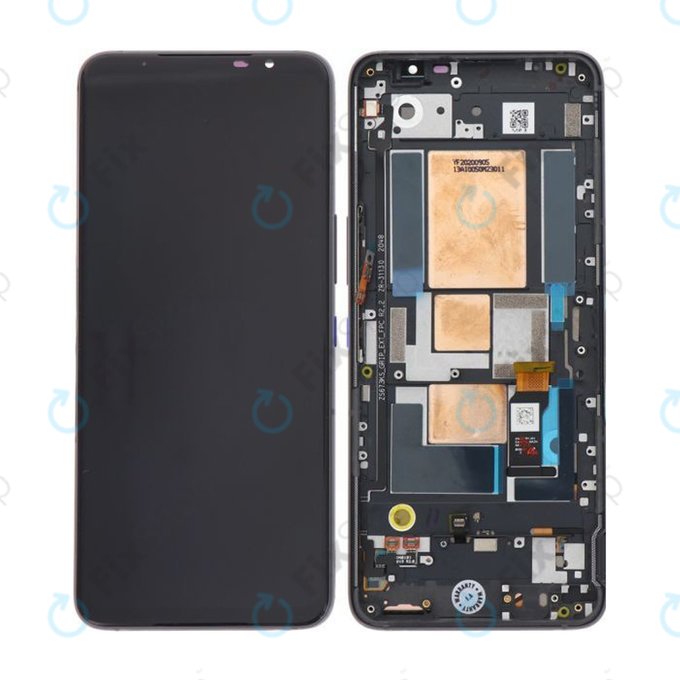 Asus ROG Phone 5 ZS673KS - LCD Displej + Dotykové Sklo + Rám (Storm White) - 90AI0052-R20021 Genuine Service Pack