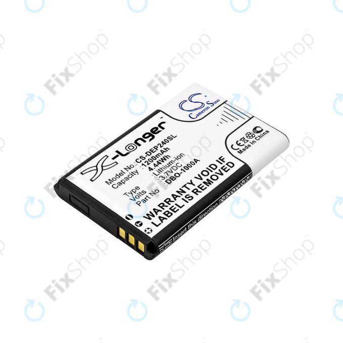 Baterie pro Doro 1370, 1372, 2404, 6040, 1200mAh, Li-ion, 3.7V, DBO-1000A, HQ