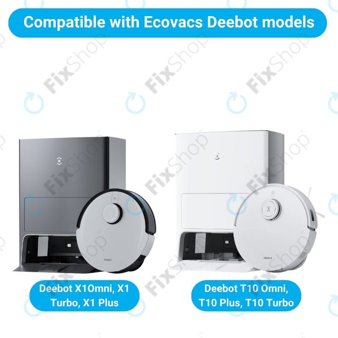 Sada náhradních dílů pro Ecovacs X1 Omni, T10 (1x Hlavní kartáč, 2x Filtr, 2x Boční kartáč, 4x Mopovací útěrka, 2x Sáček na prach)