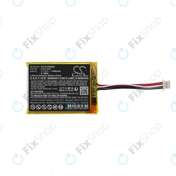 Baterie pro Polar V650, 1400mAh, Li-Pol, 3.7V, G484466P, HQ