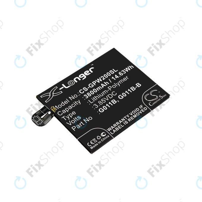 Baterie pro Google Pixel 2 XL G011C, 3800mAh, Li-Pol, 3.85 V, G011B, HQ